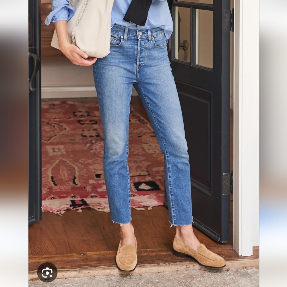Frank & Eileen Cork Straight Leg Jeans – Everyday Blue Denim